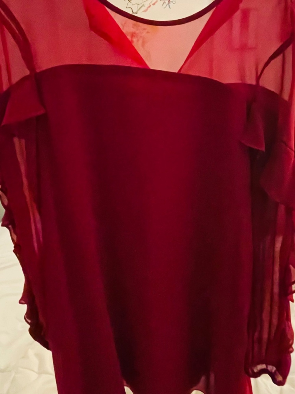 BCBGeneration  size small red mini long sleeve dress
